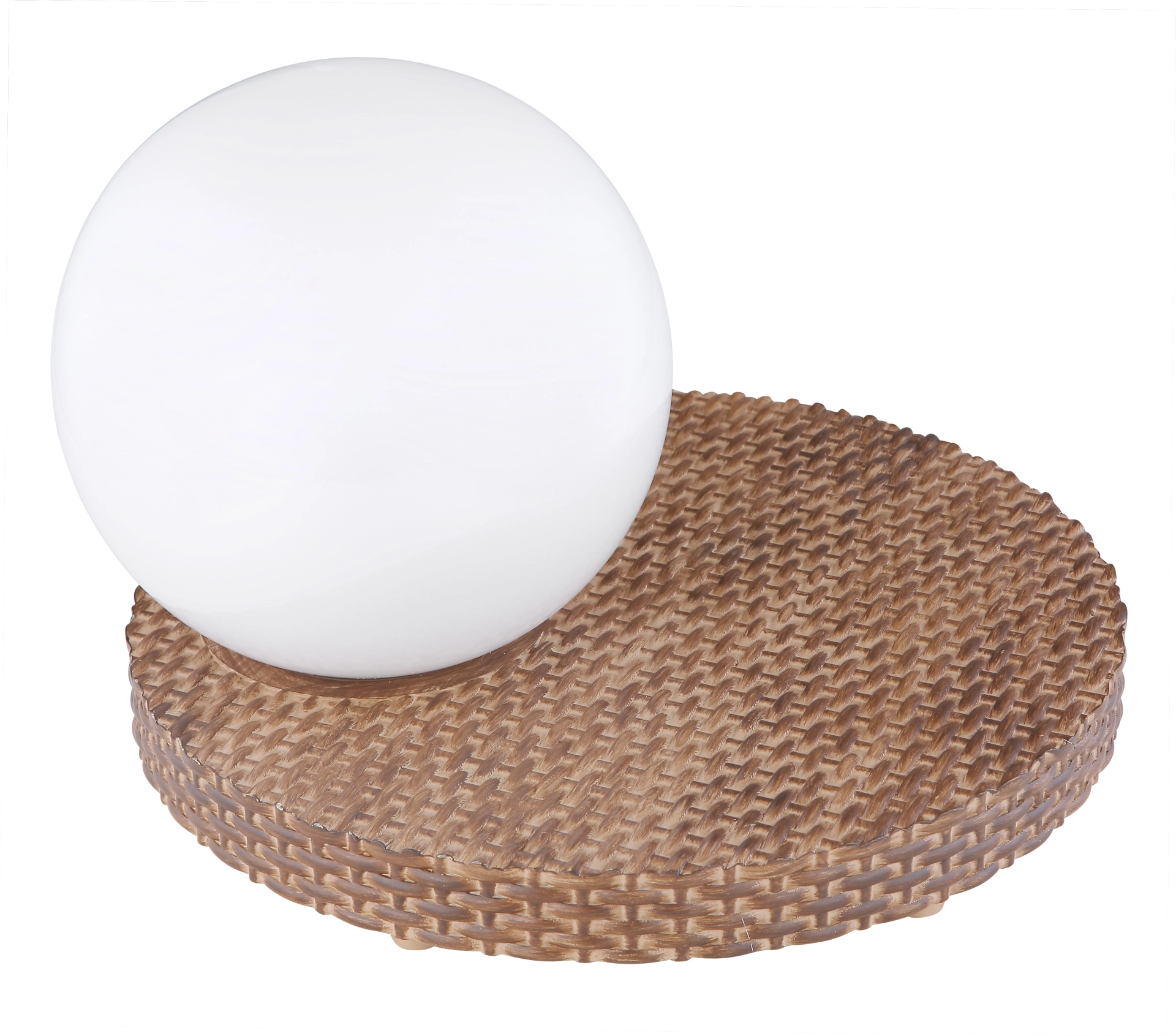 SOLARLEUCHTE RATTAN BRAUN, 1XLED