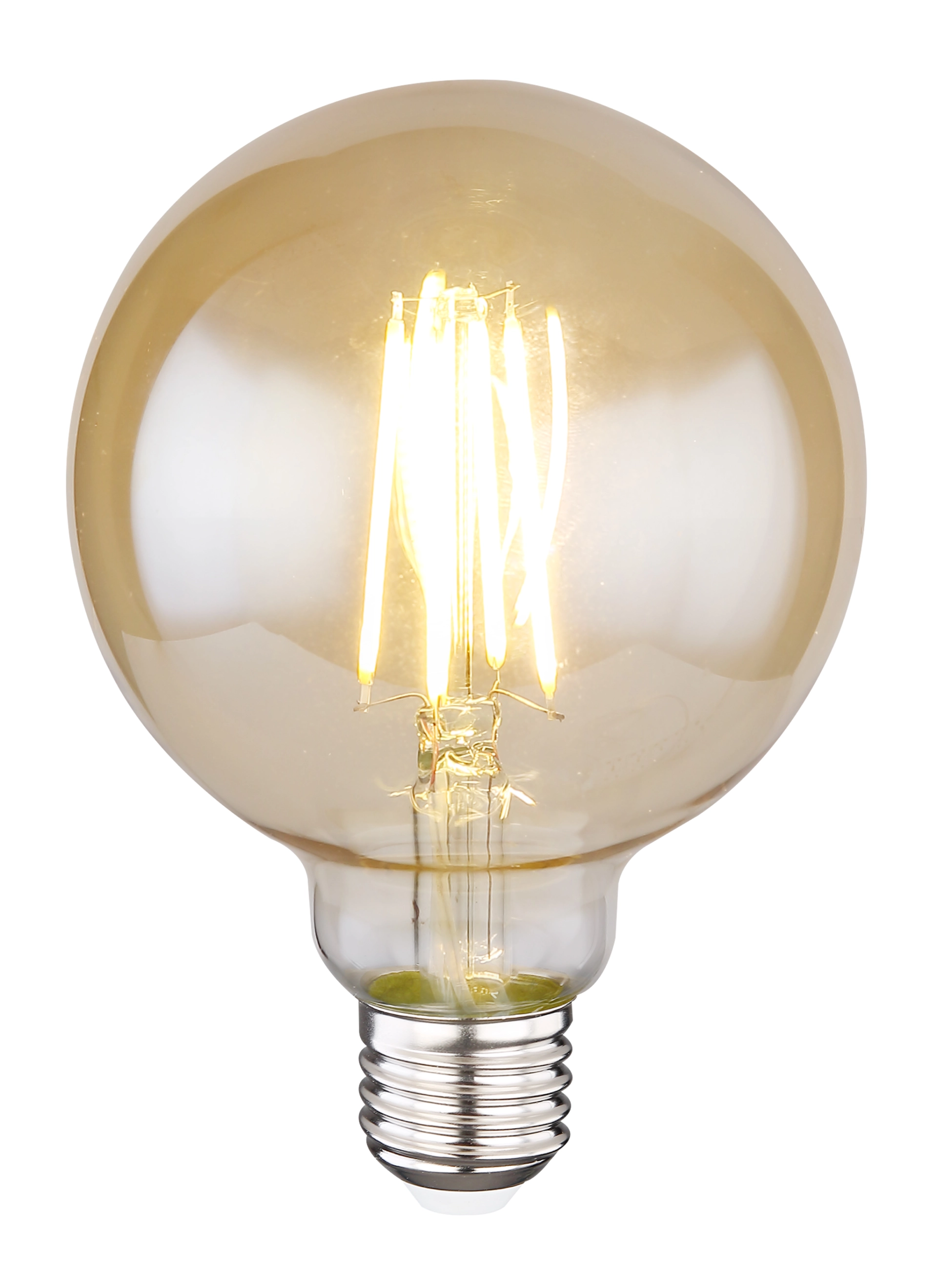 LED LEUCHTMITTEL GLAS AMBER, 1XE27 LED